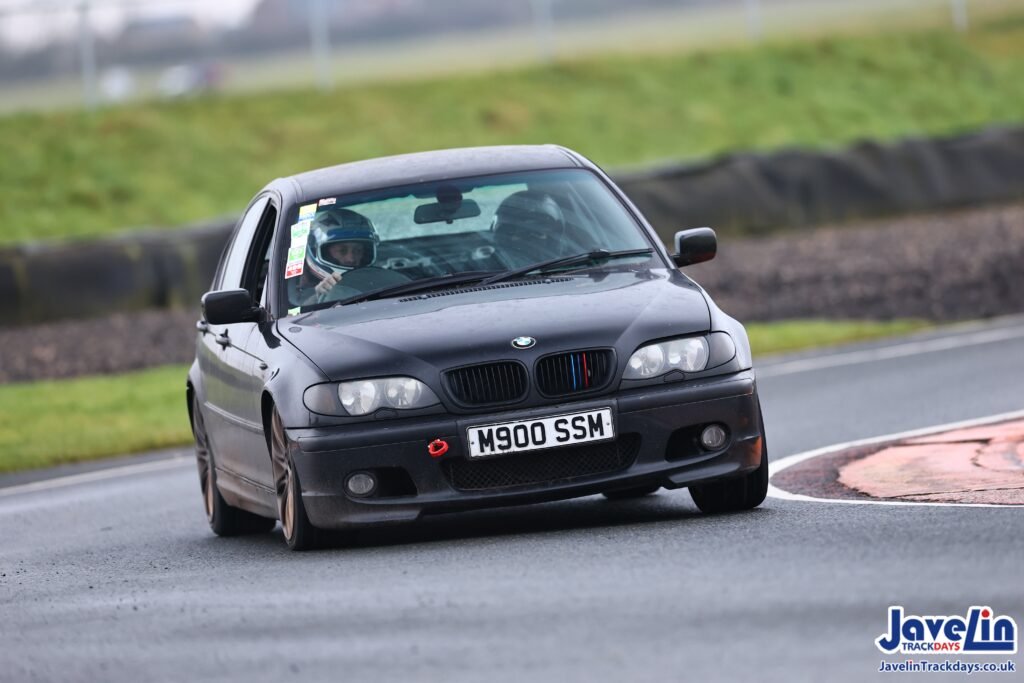 The car on track in England